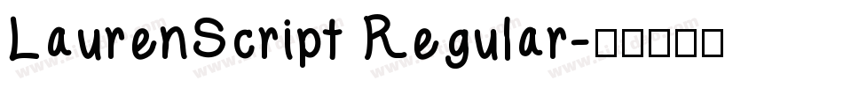 LaurenScript Regular字体转换